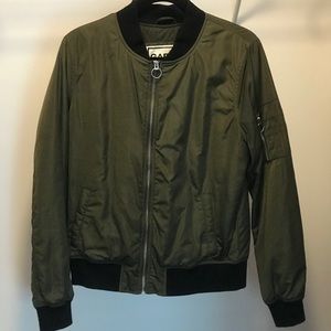 kaki bomber jacket